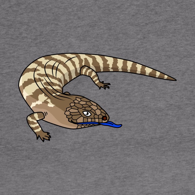 Blue tongue lizard reptile cartoon by Cartoons of fun